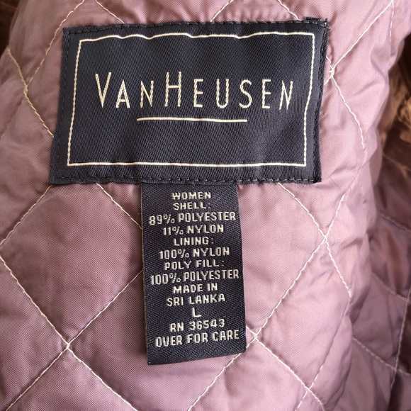 Van Heusen Light Weight Quilted Cream Vest Size L - Picture 4 of 4
